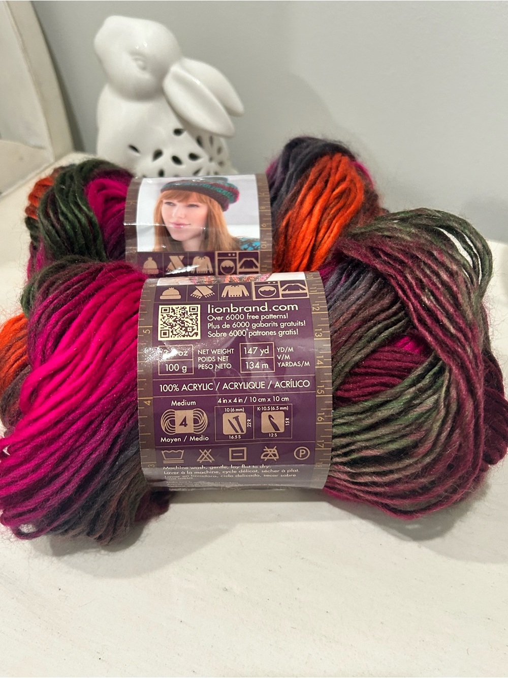 Lion Brand Landscapes Tropics Multicolor Yarn 2 Skeins sold together BRAND NEW - Picture 2 of 8
